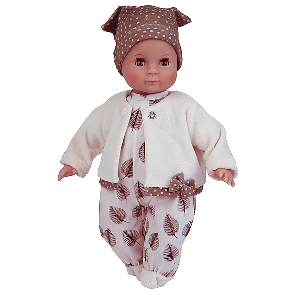 Schildkröt-Puppen Babypuppe DOTTY SCHLUMMERLE (32cm) in weiß/braun