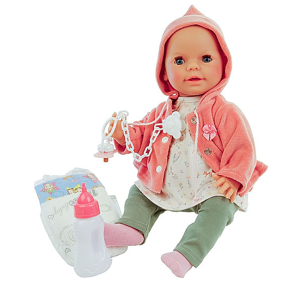 Schildkröt-Puppen Babypuppe LINA (40cm) mit Funktion und Zubehör