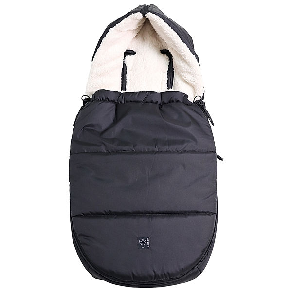 Kaiser Naturfelle Babyschalen-Fußsack HOODY 2.0 in black