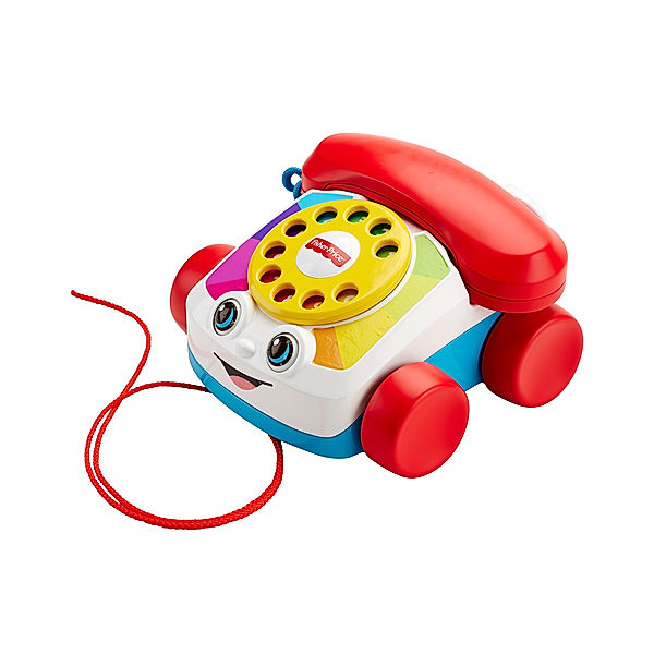 Mattel, Fisher-Price Babyspielzeug ROLLENDES PLAPPERTELEFON in rot, Fisher-Price®