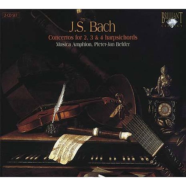 Bach - Concertos für 2, 3 & 4 harpsichords, 2 CDs, Pieter-Jan Belder, Musica Amphion