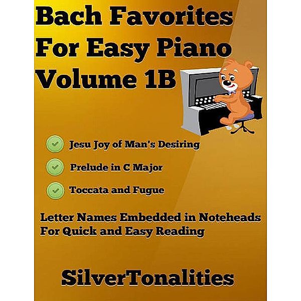 Bach Favorites for Easy Piano Volume 1 B, Silver Tonalities