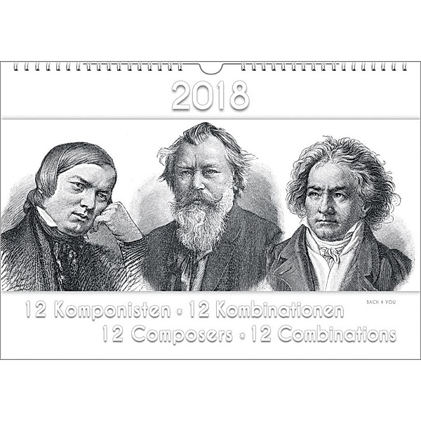 Bach Jr., P: Komponisten-Kalender 2018, A3 Komponisten, Peter Bach jr.