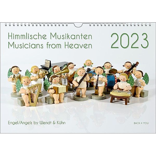 Bach, P: Engel-Kalender, ein Musik-Kalender 2023, DIN A3, Peter Bach