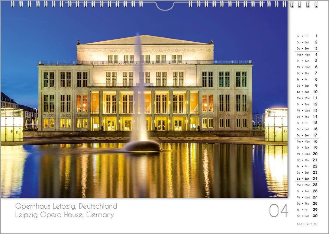 Bach, P: Opernhäuser, ein Musik-Kalender 2022, DIN A3 - Kalender bestellen