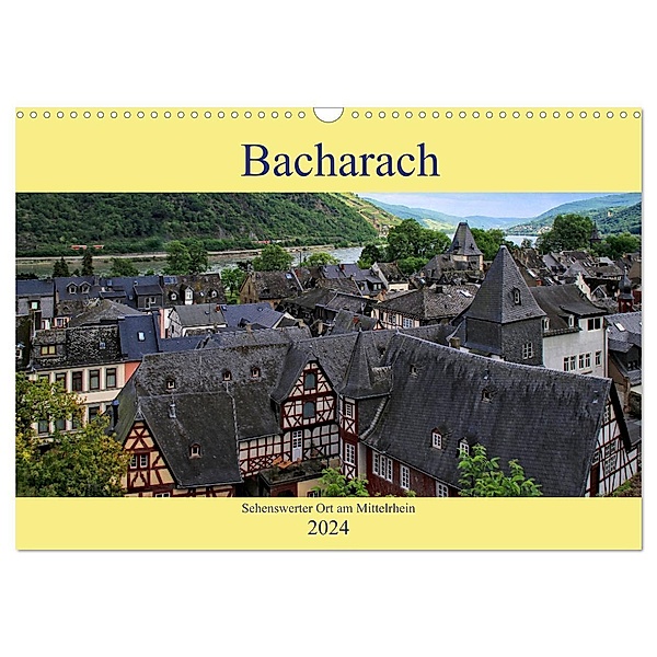 Bacharach - Sehenswerter Ort am Mittelrhein (Wandkalender 2024 DIN A3 quer), CALVENDO Monatskalender, Arno Klatt