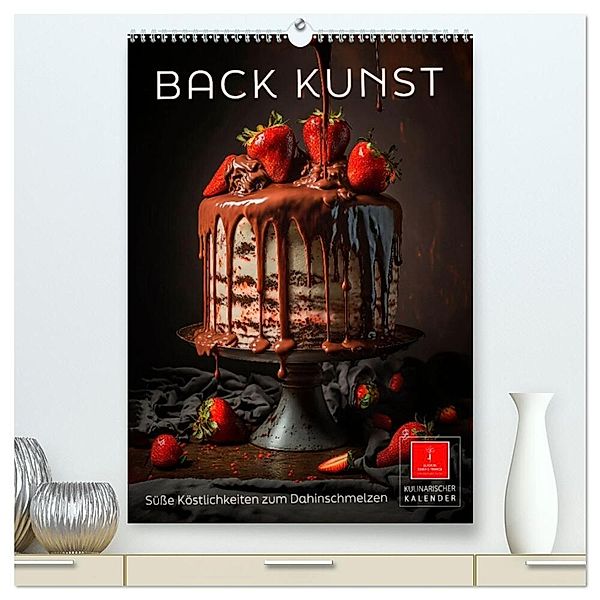 Back Kunst - Süße Köstlichkeiten zum Dahinschmelzen (hochwertiger Premium Wandkalender 2024 DIN A2 hoch), Kunstdruck in Hochglanz, Peter Roder