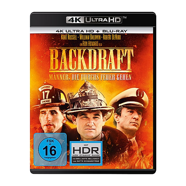 Backdraft (4K Ultra HD), William Baldwin Kurt Russell Robert De Niro