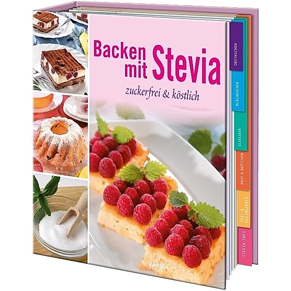 Backen mit Stevia - Ordner mit 384 Kartenseiten