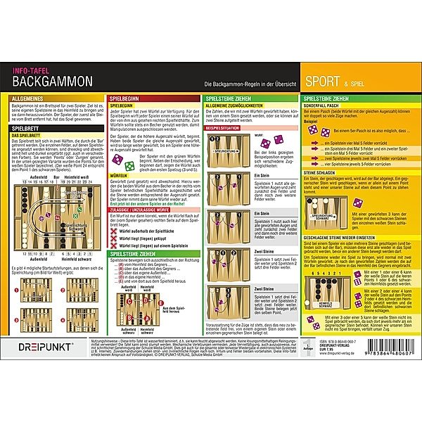 Backgammon, Info-Tafel, Michael Schulze