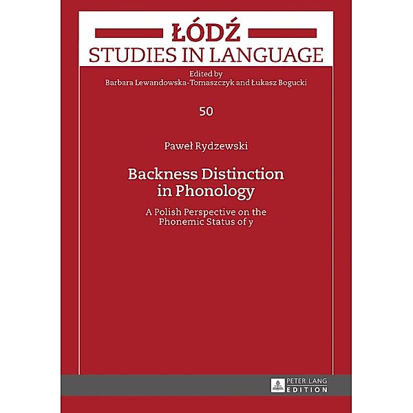 Backness Distinction in Phonology, Rydzewski Pawel Rydzewski