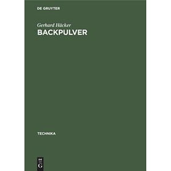 Backpulver, Gerhard Häcker