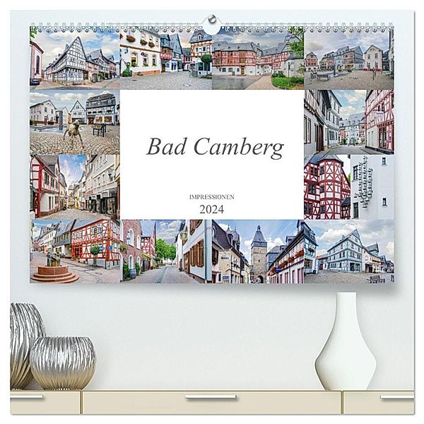 Bad Camberg Impressionen (hochwertiger Premium Wandkalender 2024 DIN A2 quer), Kunstdruck in Hochglanz, Dirk Meutzner