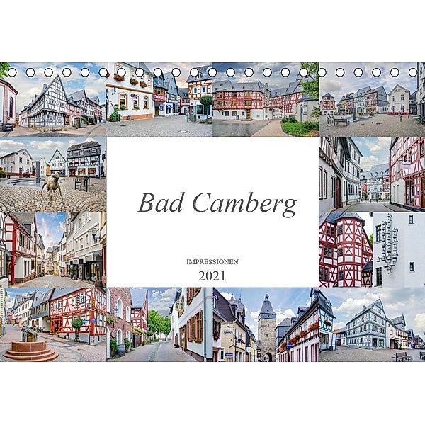 Bad Camberg Impressionen (Tischkalender 2021 DIN A5 quer), Dirk Meutzner