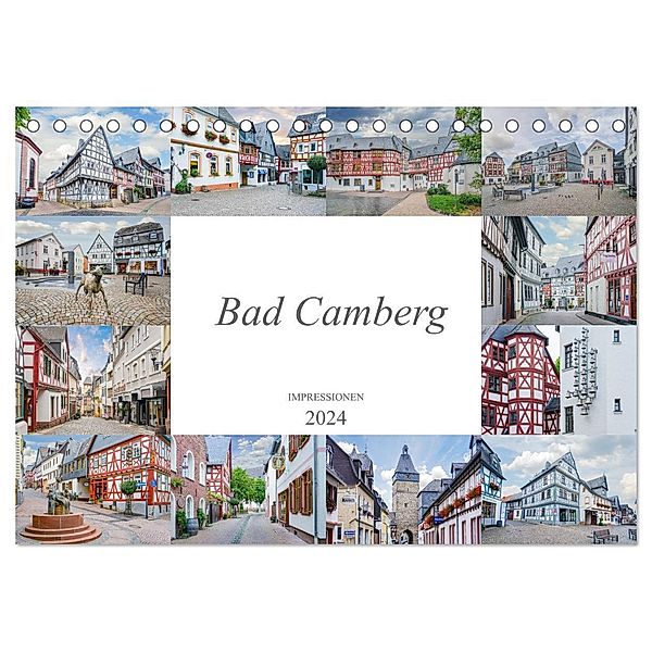 Bad Camberg Impressionen (Tischkalender 2024 DIN A5 quer), CALVENDO Monatskalender, Dirk Meutzner