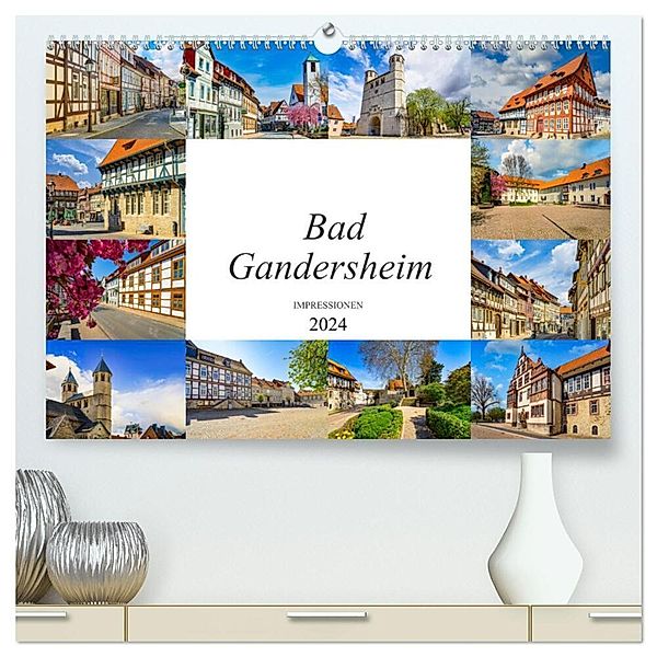 Bad Gandersheim Impressionen (hochwertiger Premium Wandkalender 2024 DIN A2 quer), Kunstdruck in Hochglanz, Dirk Meutzner