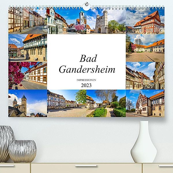 Bad Gandersheim Impressionen (Premium, hochwertiger DIN A2 Wandkalender 2023, Kunstdruck in Hochglanz), Dirk Meutzner