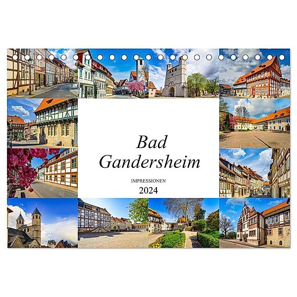 Bad Gandersheim Impressionen (Tischkalender 2024 DIN A5 quer), CALVENDO Monatskalender, Dirk Meutzner