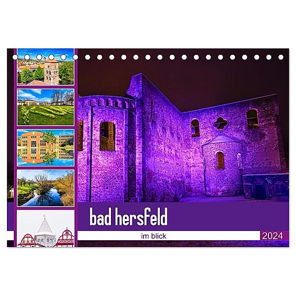 bad hersfeld im blick (Tischkalender 2024 DIN A5 quer), CALVENDO Monatskalender, steffen sennewald