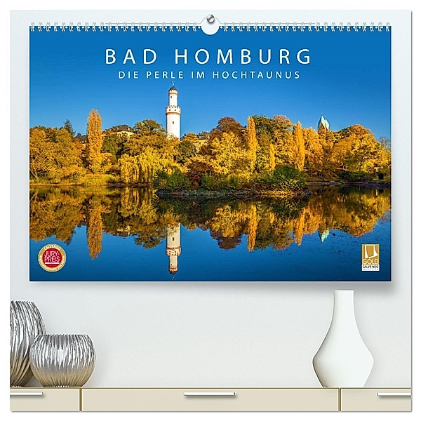 Bad Homburg - Die Perle im Hochtaunus (hochwertiger Premium Wandkalender 2025 DIN A2 quer), Kunstdruck in Hochglanz, Calvendo, Christian Müringer