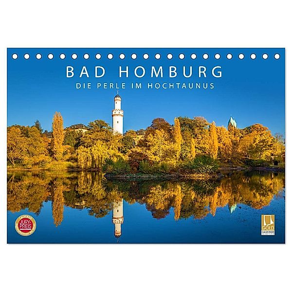 Bad Homburg - Die Perle im Hochtaunus (Tischkalender 2024 DIN A5 quer), CALVENDO Monatskalender, Christian Müringer