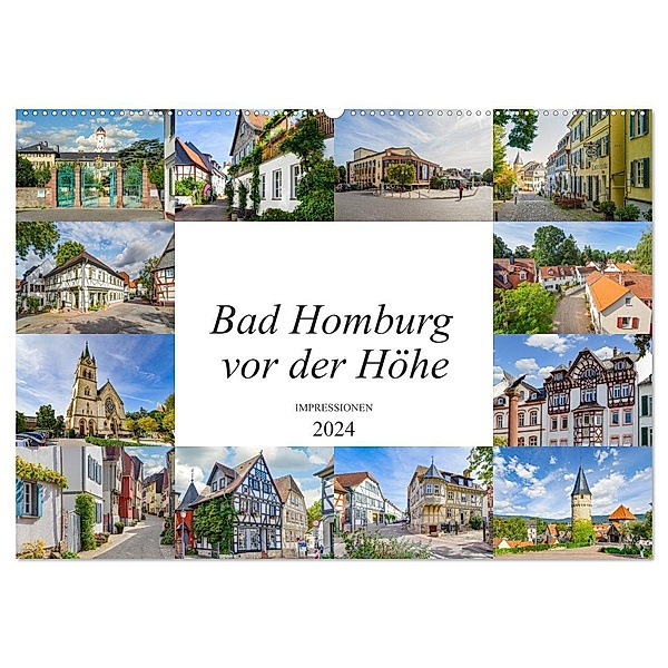 Bad Homburg vor der Höhe Impressionen (Wandkalender 2024 DIN A2 quer), CALVENDO Monatskalender, Dirk Meutzner
