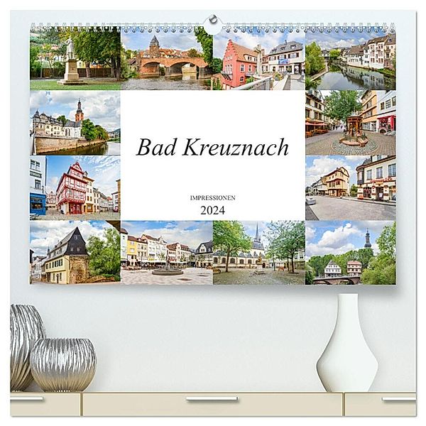 Bad Kreuznach Impressionen (hochwertiger Premium Wandkalender 2024 DIN A2 quer), Kunstdruck in Hochglanz, Dirk Meutzner