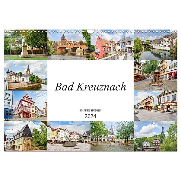 Bad Kreuznach Impressionen (Wandkalender 2024 DIN A3 quer), CALVENDO Monatskalender, Dirk Meutzner