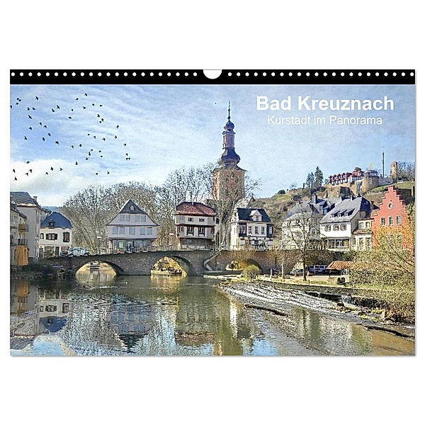 Bad Kreuznach - Kurstadt im Panorama (Wandkalender 2024 DIN A3 quer), CALVENDO Monatskalender, Raimund Sauer