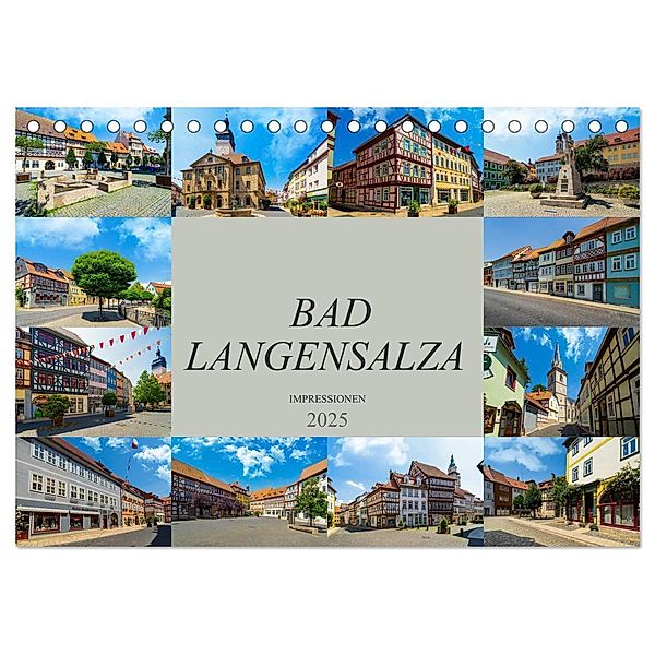 Bad Langensalza Impressionen (Tischkalender 2025 DIN A5 quer), CALVENDO Monatskalender, Calvendo, Dirk Meutzner