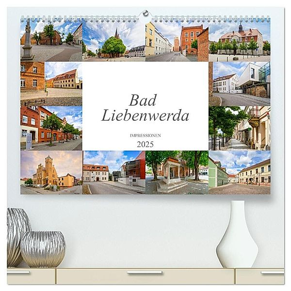 Bad Liebenwerda Impressionen (hochwertiger Premium Wandkalender 2025 DIN A2 quer), Kunstdruck in Hochglanz, Calvendo, Dirk Meutzner
