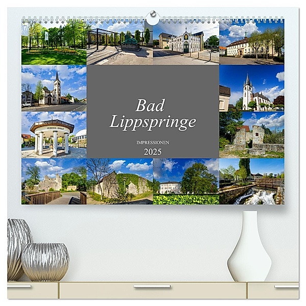 Bad Lippspringe Impressionen (hochwertiger Premium Wandkalender 2025 DIN A2 quer), Kunstdruck in Hochglanz, Calvendo, Dirk Meutzner