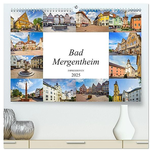 Bad Mergentheim Impressionen (hochwertiger Premium Wandkalender 2025 DIN A2 quer), Kunstdruck in Hochglanz, Calvendo, Dirk Meutzner