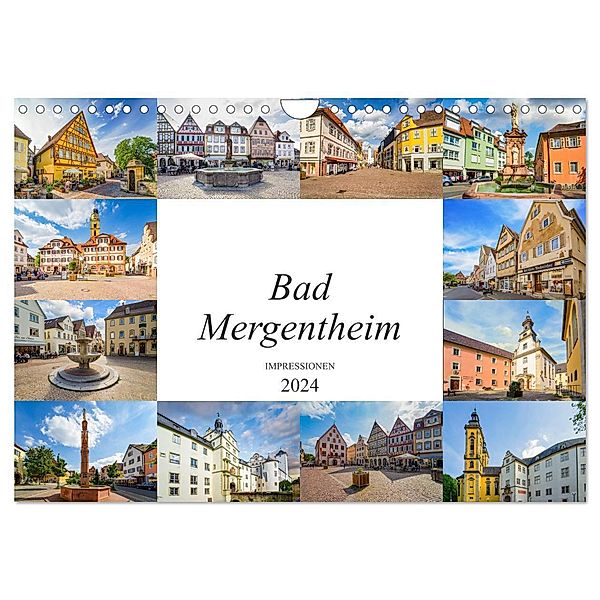 Bad Mergentheim Impressionen (Wandkalender 2024 DIN A4 quer), CALVENDO Monatskalender, Dirk Meutzner