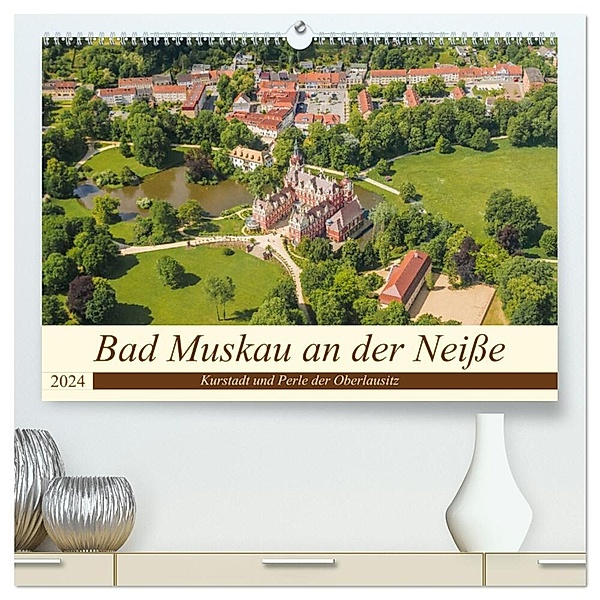 Bad Muskau an der Neiße (hochwertiger Premium Wandkalender 2024 DIN A2 quer), Kunstdruck in Hochglanz, ReDi Fotografie