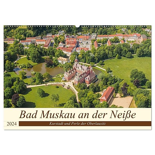 Bad Muskau an der Neiße (Wandkalender 2024 DIN A2 quer), CALVENDO Monatskalender, ReDi Fotografie