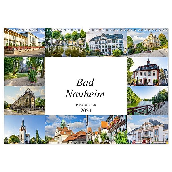 Bad Nauheim Impressionen (Wandkalender 2024 DIN A3 quer), CALVENDO Monatskalender, Dirk Meutzner