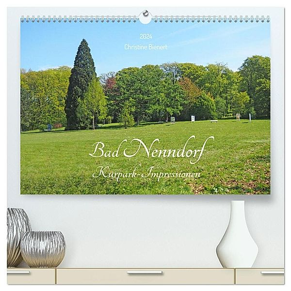 Bad Nenndorf, Kurpark-Impressionen (hochwertiger Premium Wandkalender 2024 DIN A2 quer), Kunstdruck in Hochglanz, Christine Bienert