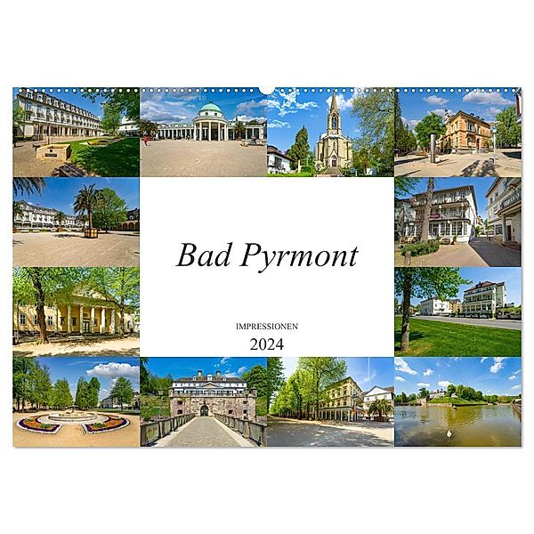 Bad Pyrmont Impressionen (Wandkalender 2024 DIN A2 quer), CALVENDO Monatskalender, Dirk Meutzner