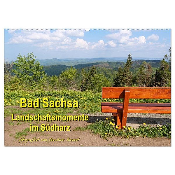 Bad Sachsa - Landschaftsmomente im Südharz (Wandkalender 2024 DIN A2 quer), CALVENDO Monatskalender, Christine Bienert