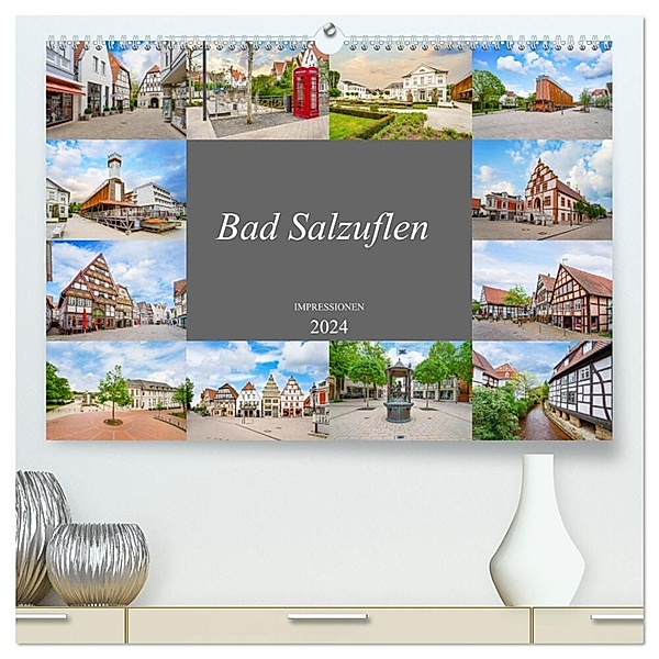 Bad Salzuflen Impressionen (hochwertiger Premium Wandkalender 2024 DIN A2 quer), Kunstdruck in Hochglanz, Dirk Meutzner