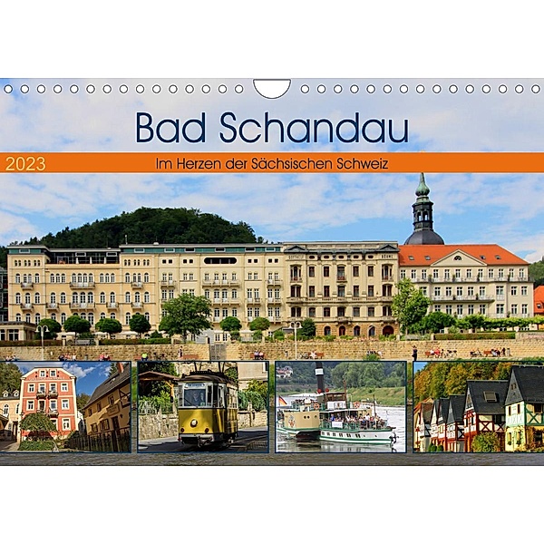 Bad Schandau - Im Herzen der Sächsischen Schweiz (Wandkalender 2023 DIN A4 quer), Holger Felix
