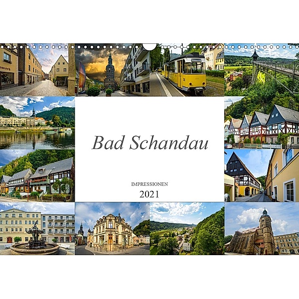 Bad Schandau Impressionen (Wandkalender 2021 DIN A3 quer), Dirk Meutzner