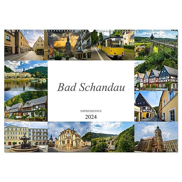 Bad Schandau Impressionen (Wandkalender 2024 DIN A2 quer), CALVENDO Monatskalender, Dirk Meutzner