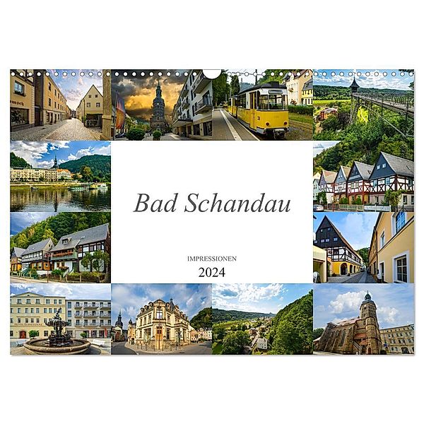 Bad Schandau Impressionen (Wandkalender 2024 DIN A3 quer), CALVENDO Monatskalender, Dirk Meutzner