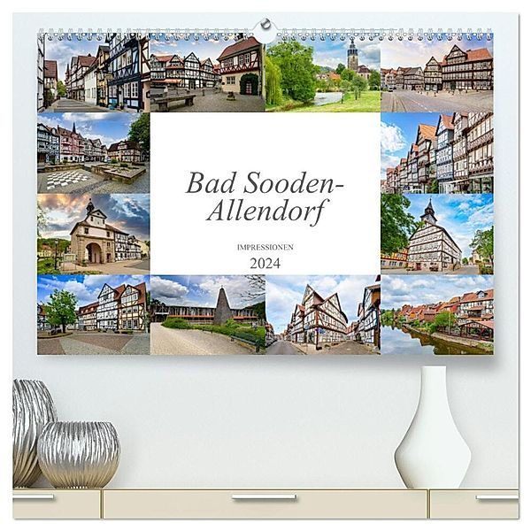 Bad Sooden-Allendorf Impressionen (hochwertiger Premium Wandkalender 2024 DIN A2 quer), Kunstdruck in Hochglanz, Dirk Meutzner