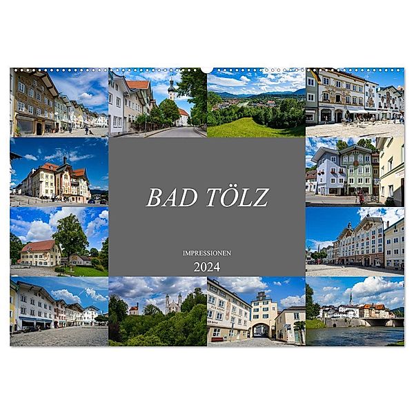 Bad Tölz Impressionen (Wandkalender 2024 DIN A2 quer), CALVENDO Monatskalender, Dirk Meutzner