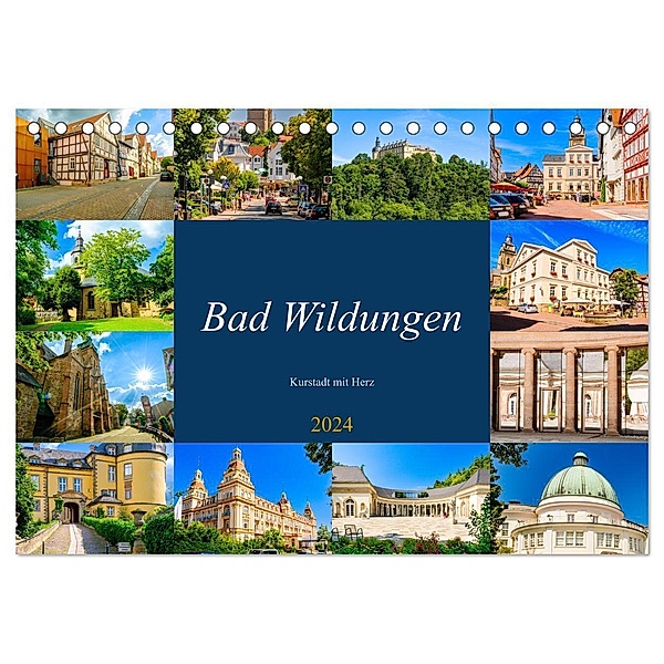 Bad Wildungen, Kurstadt mit Herz (Tischkalender 2024 DIN A5 quer), CALVENDO Monatskalender, Markus W. Lambrecht