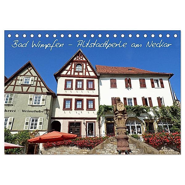 Bad Wimpfen - Altstadtperle am Neckar (Tischkalender 2025 DIN A5 quer), CALVENDO Monatskalender, Calvendo, Ilona Andersen