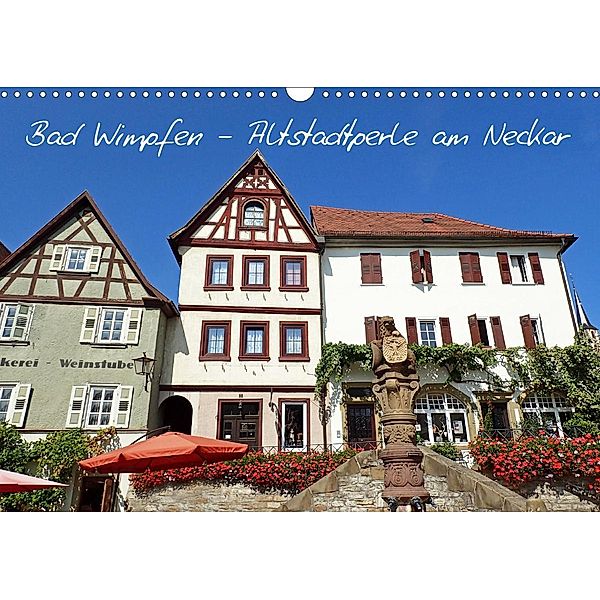 Bad Wimpfen - Altstadtperle am Neckar (Wandkalender 2020 DIN A3 quer), Ilona Andersen